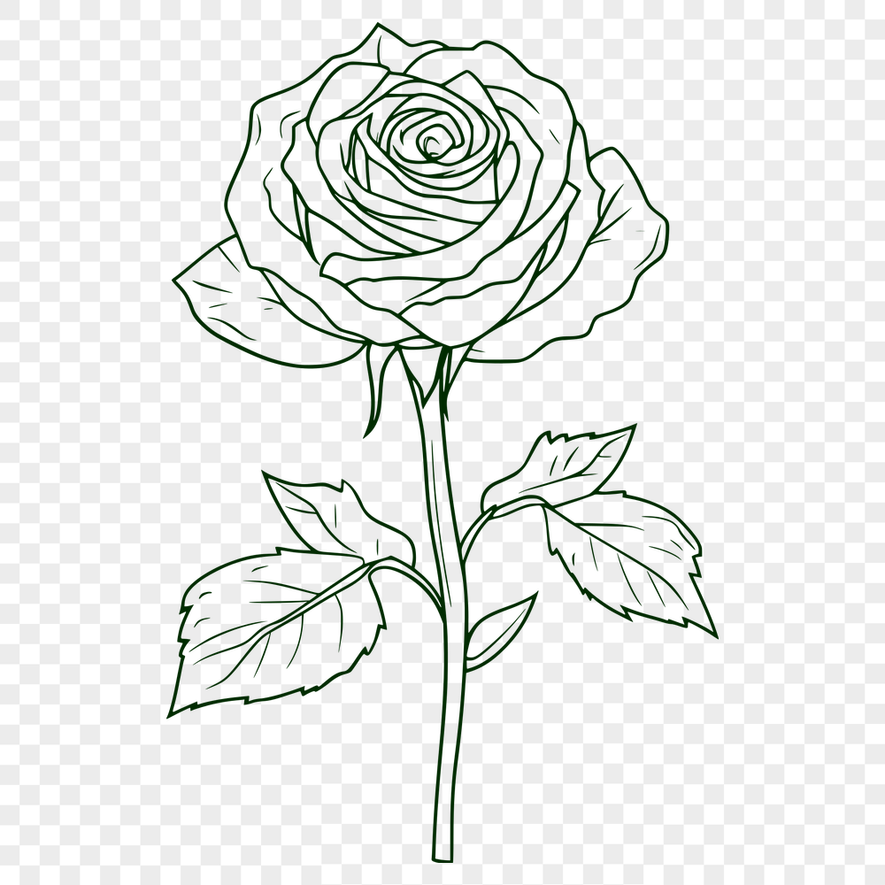 Free Creative Rose - Free SVG Download, Commercial Use