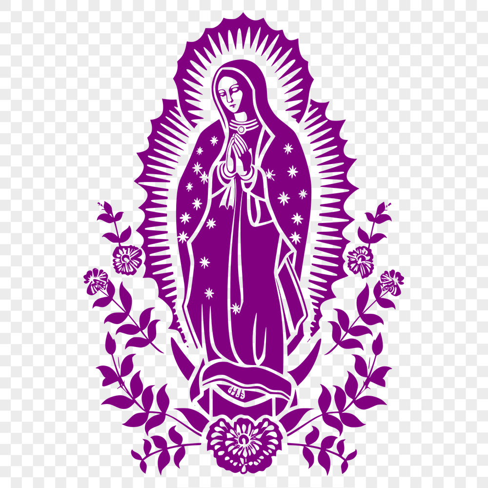 Stunning Our Lady Of Guadalupe  Clip Art