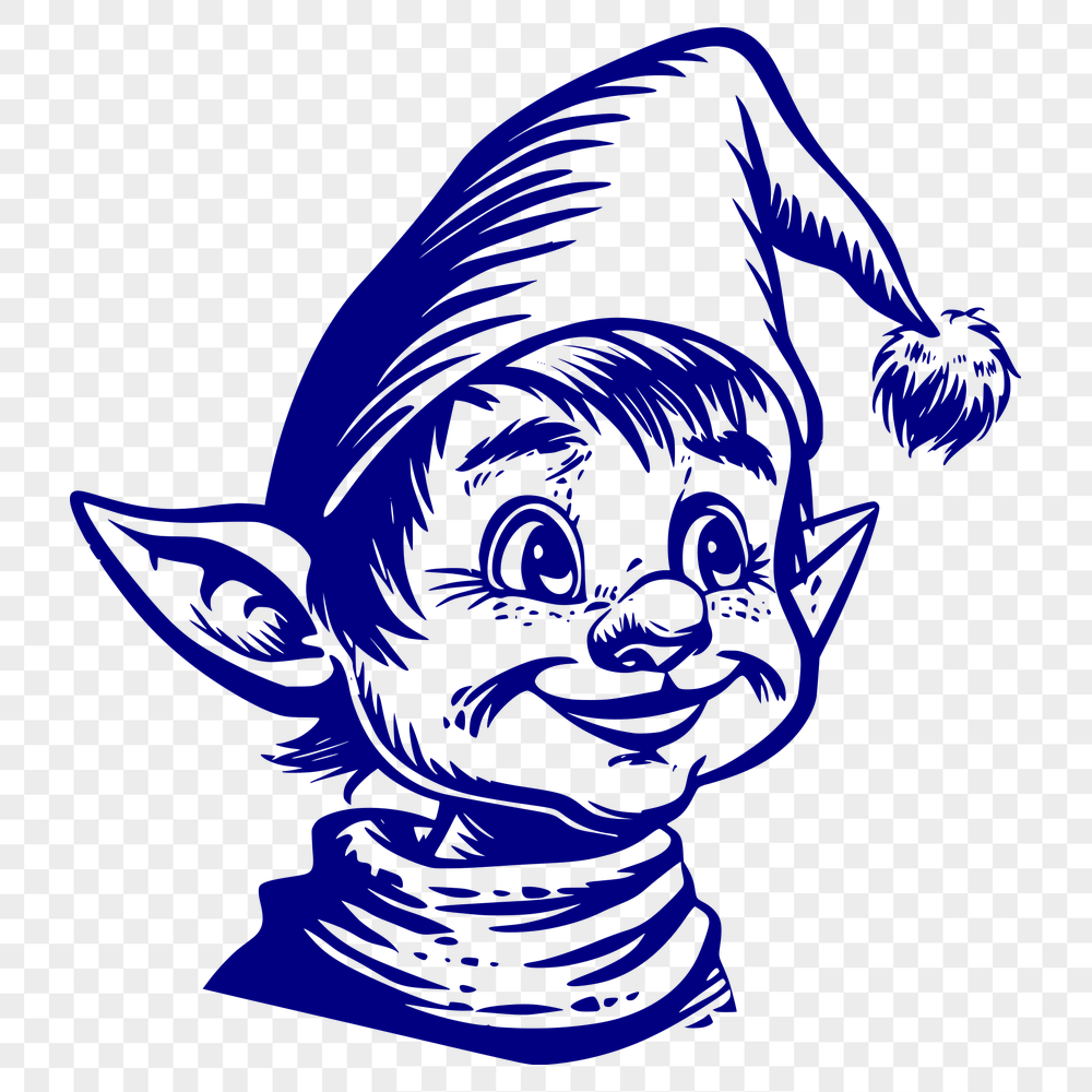 Unique Elf In SVG & DXF