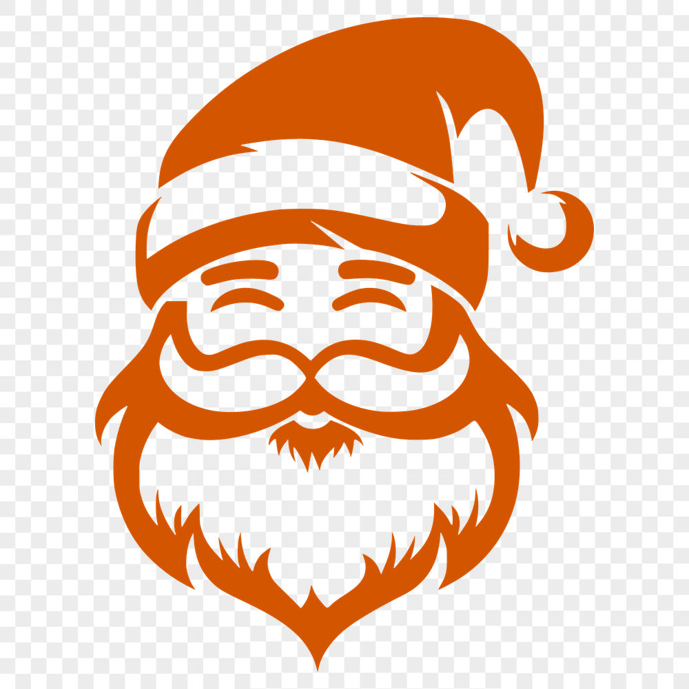 Unique Father Christmas In SVG & DXF