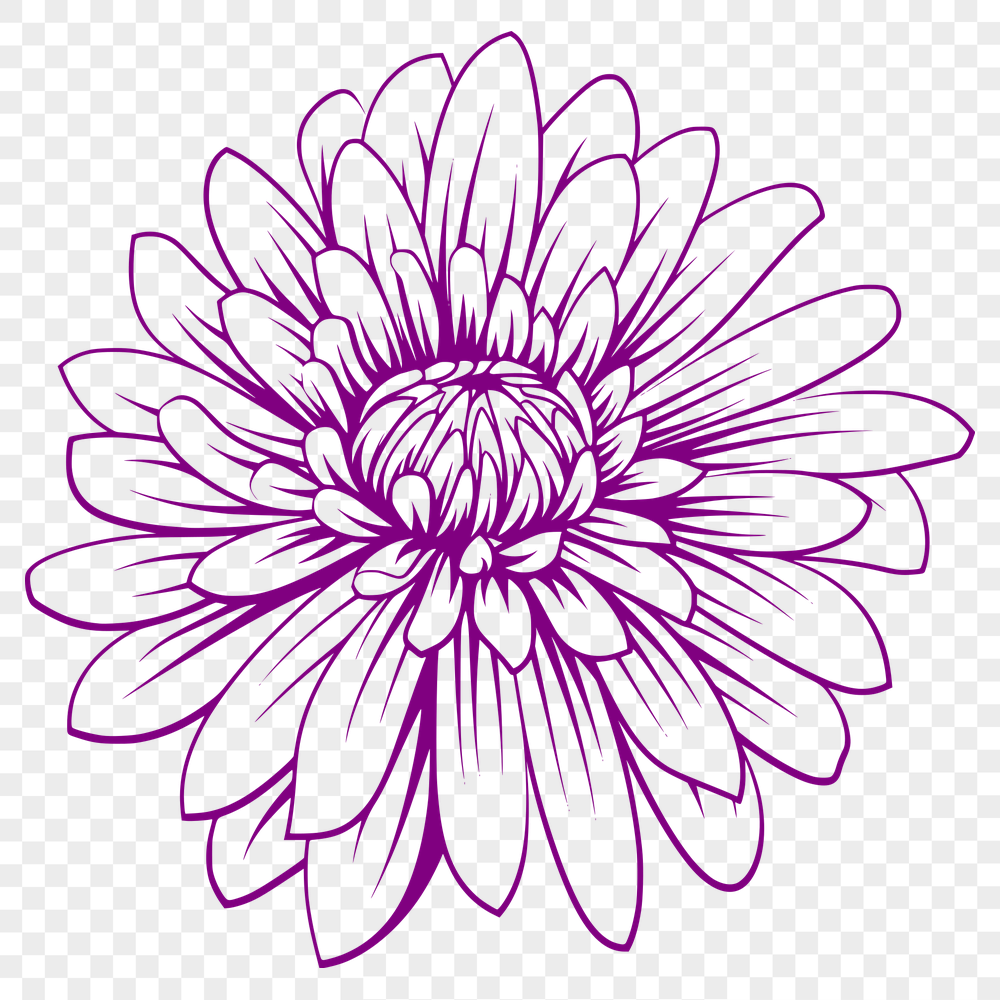 Beautiful Flower SVG, PNG, PDF And DXF Files