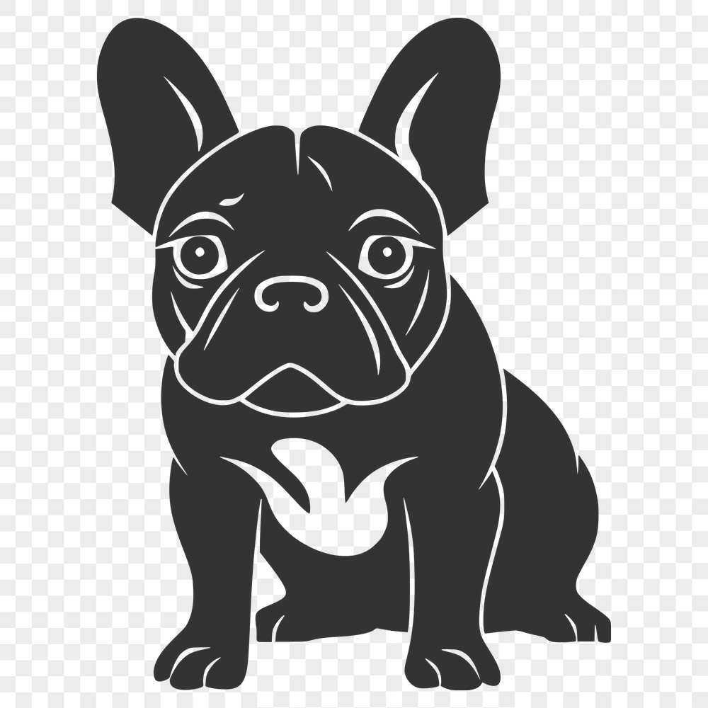 Creative French Bulldog DXF