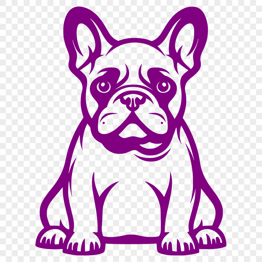 Unique French Bulldog Digital Drawing