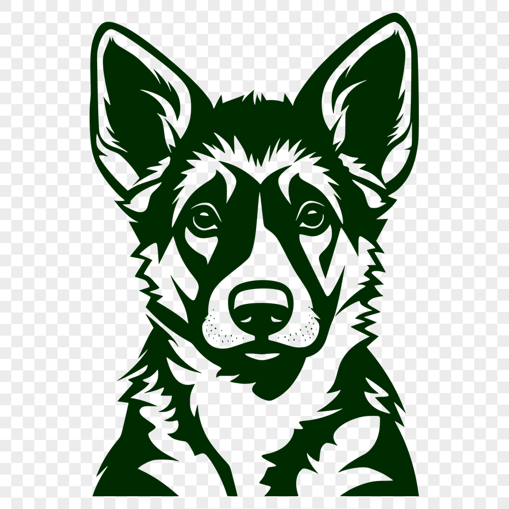 Artistic German Shepherd SVG