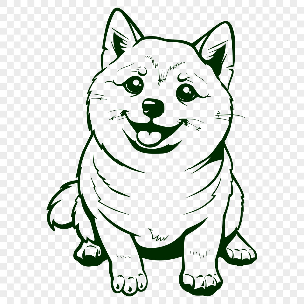 Free Stunning Shiba Inu Vector Drawing