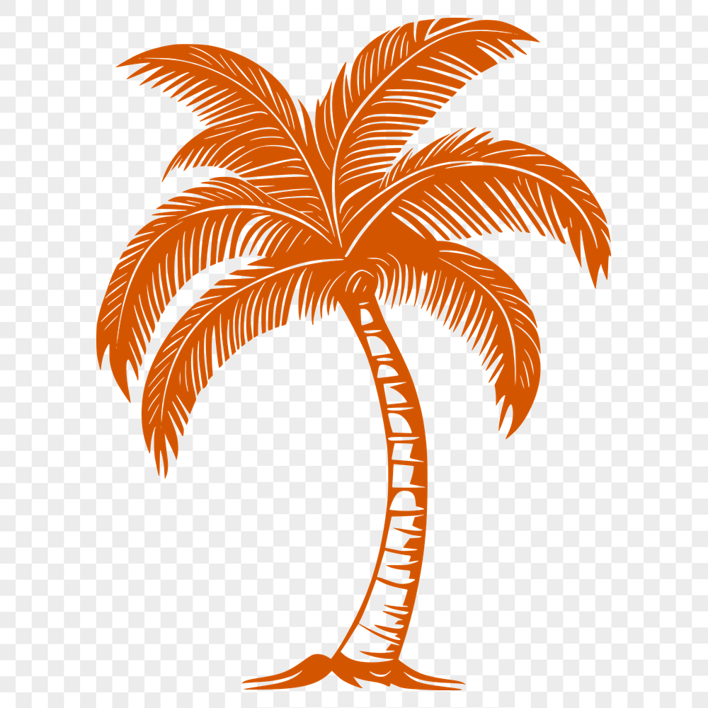 Palm Tree Printable Artwork In PDF File Format For Free Download