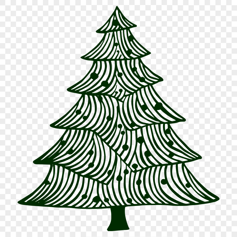 Free Unique Christmas Tree Digital Art