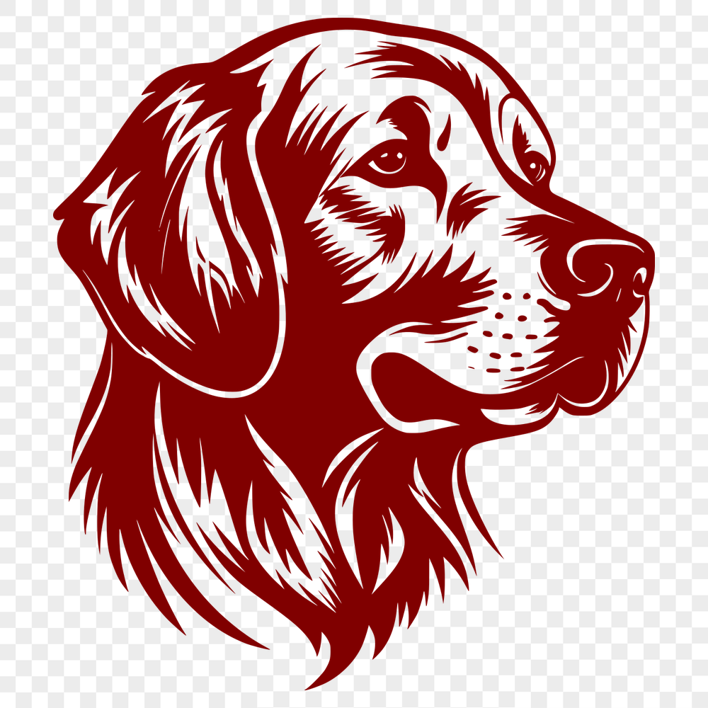 Unique Golden Retriever SVG, PNG, PDF And DXF Files