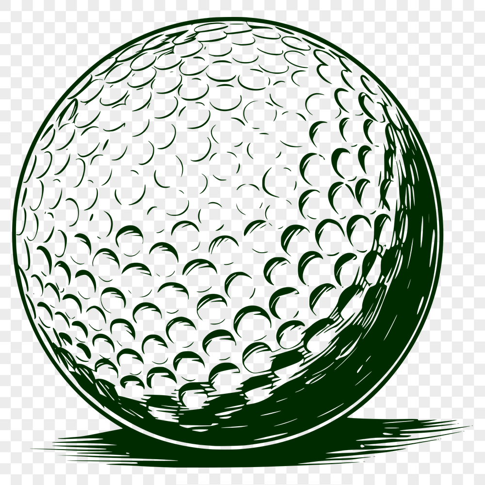 Beautiful Golf Ball DXF