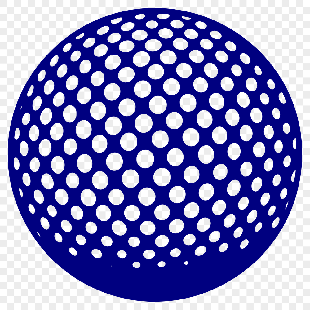 Artistic Golf Ball SVG, PNG, PDF And DXF Files