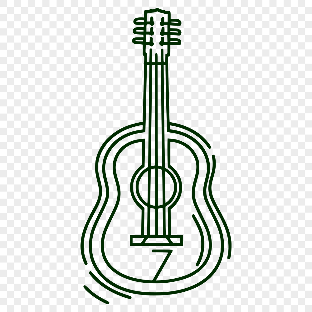 Free Artistic Guitar Illustration