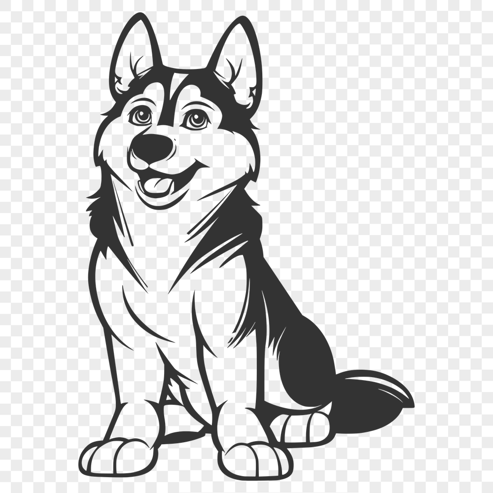 Free Husky Vector Illustration