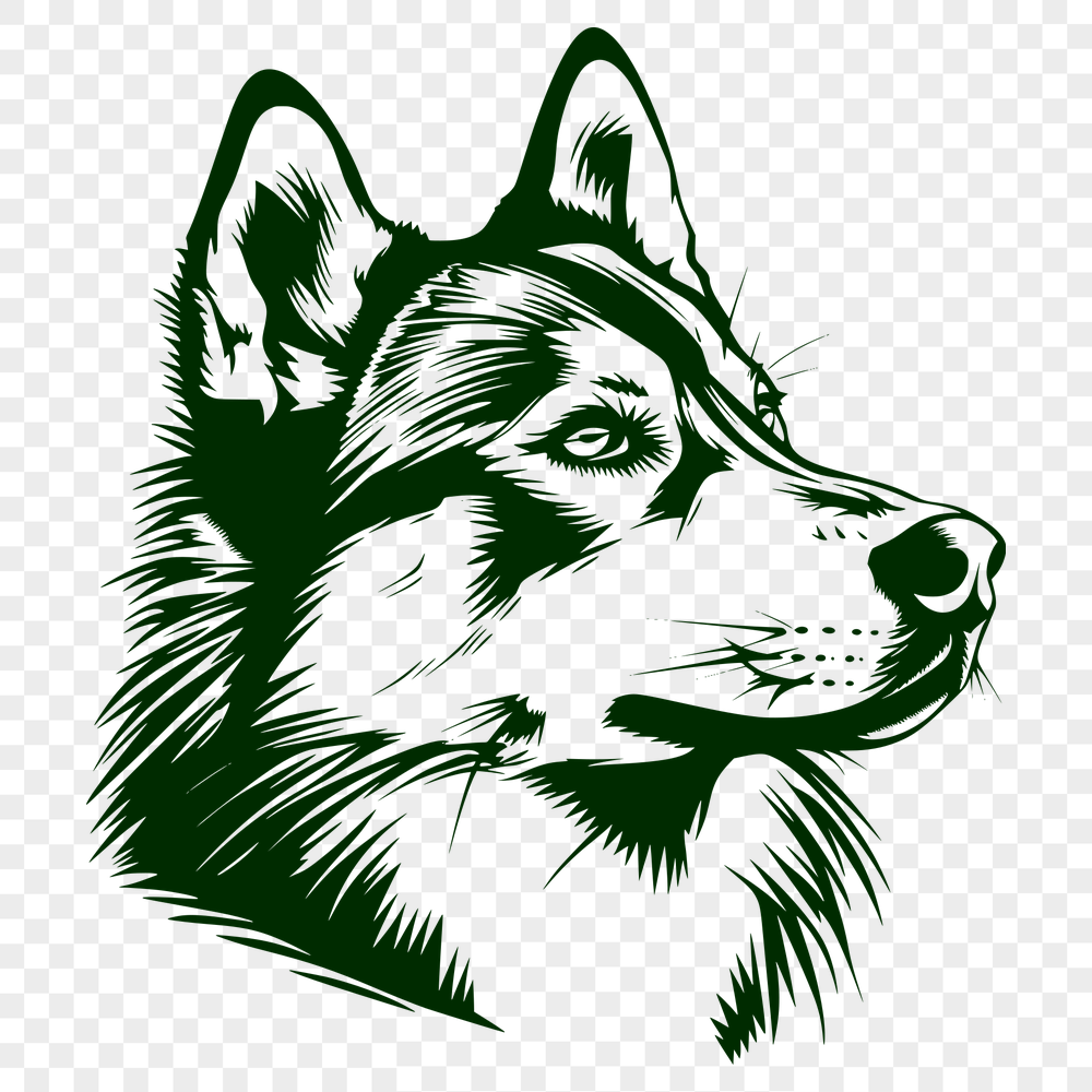 Free Free Husky Digital Drawing