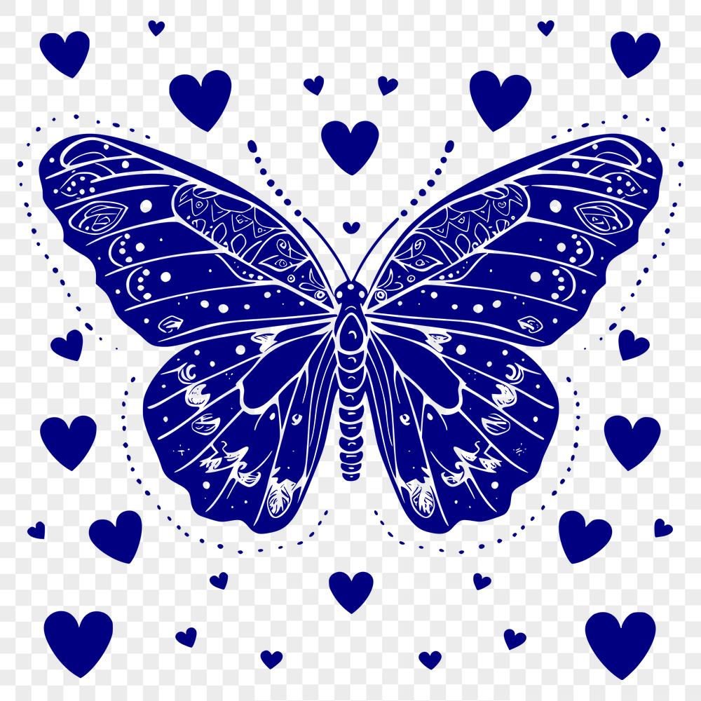 Butterfly SVG, PNG, PDF And DXF Files