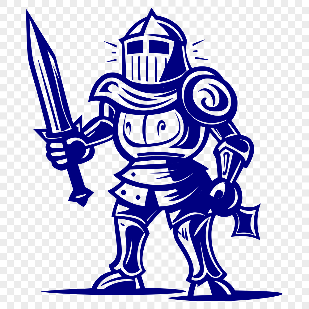 Free Artistic Knight Vector Drawing