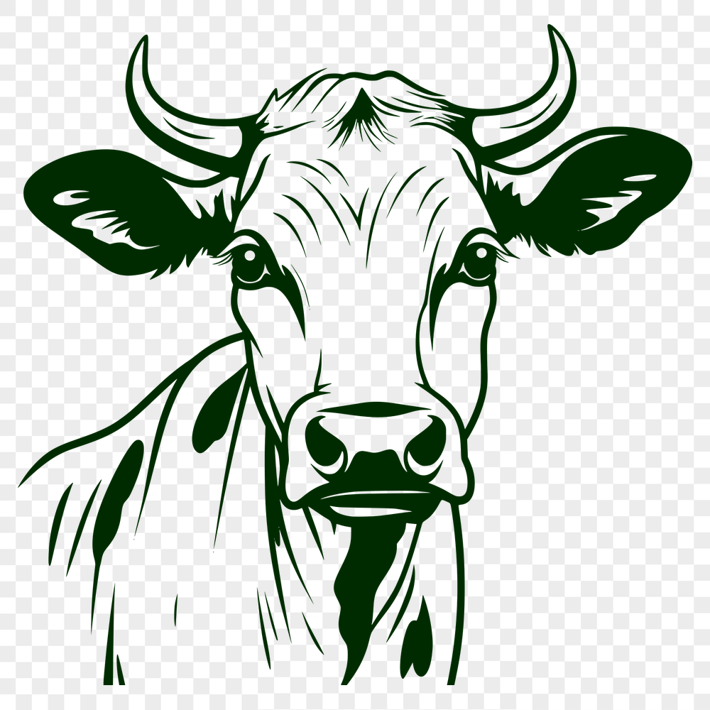 Free Artistic Cow Vector Art