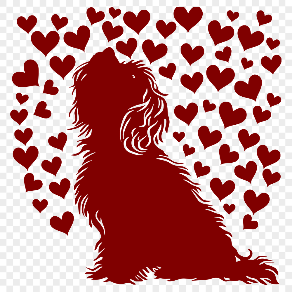 Creative Sitting Havanese Vector Illustration