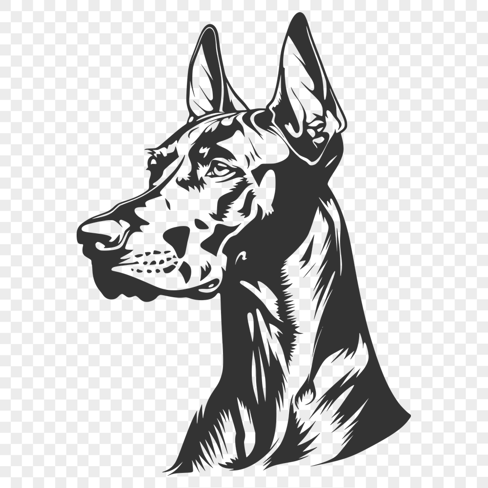 Free Artistic Doberman Pinscher Digital Art