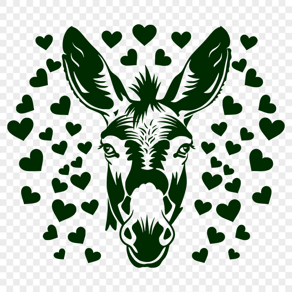 Free Stunning Donkey Digital Artwork