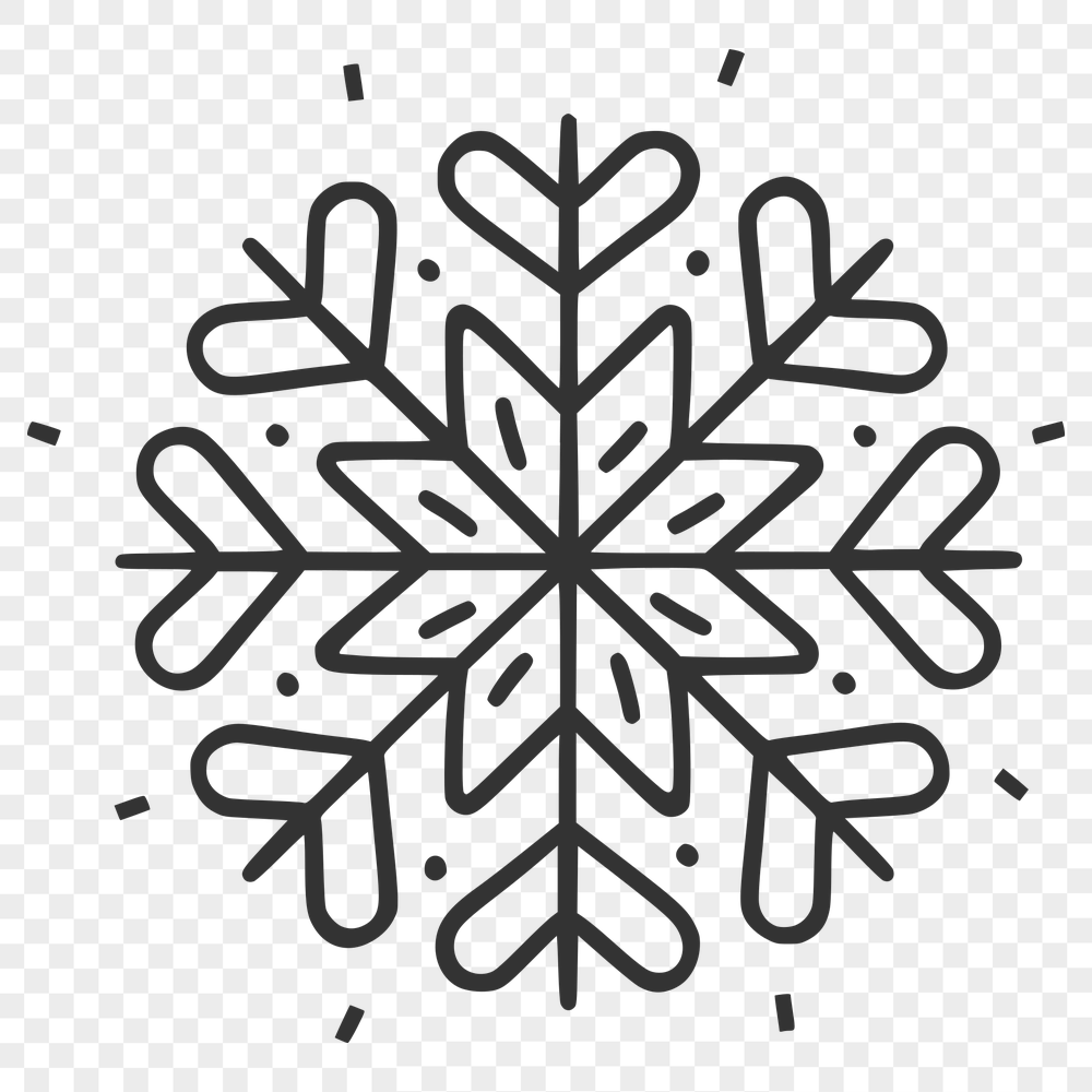 Free Snowflake Drawing