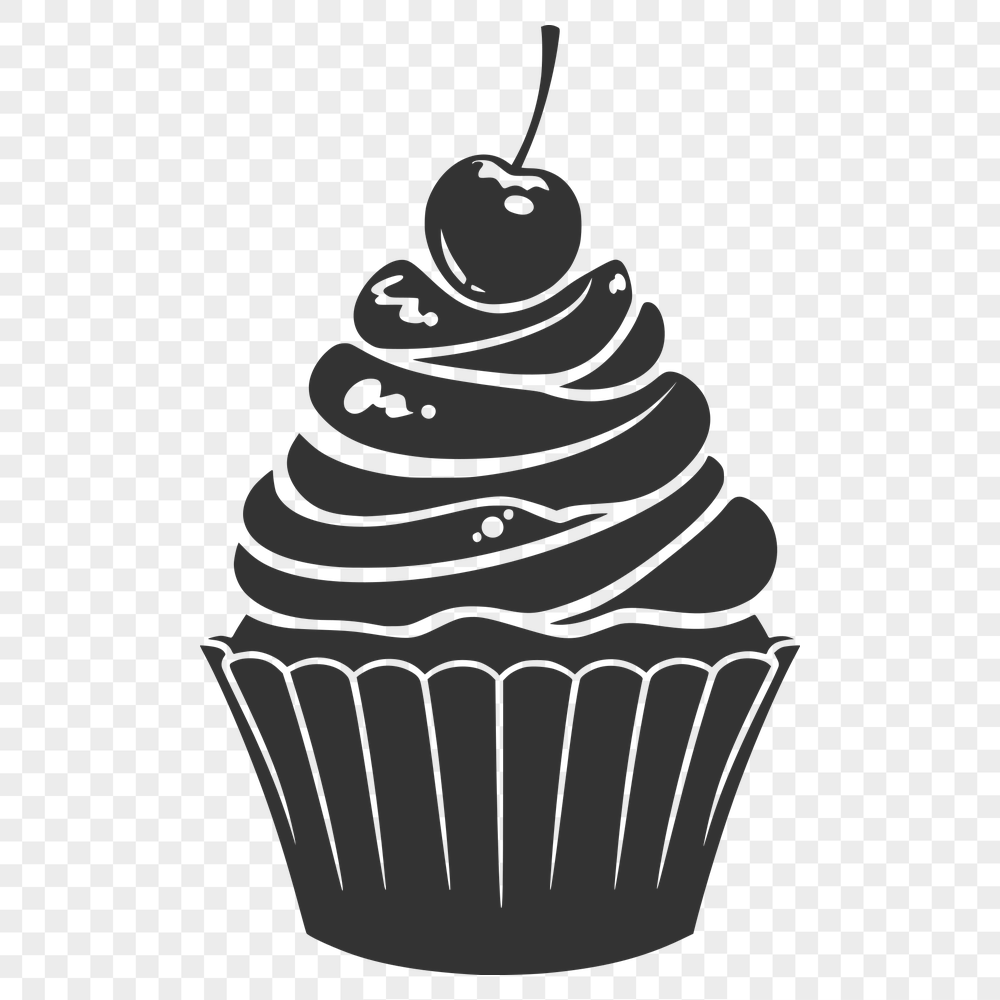 Artistic Cupcake SVG