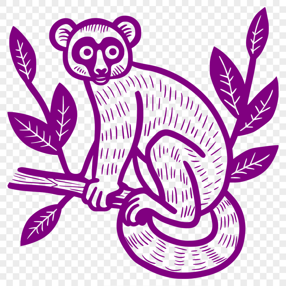 Free Unique Lemur Vector Image