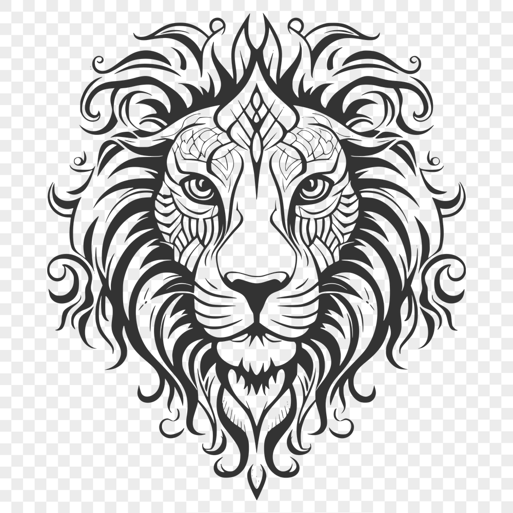 Free Unique Lion Digital Artwork