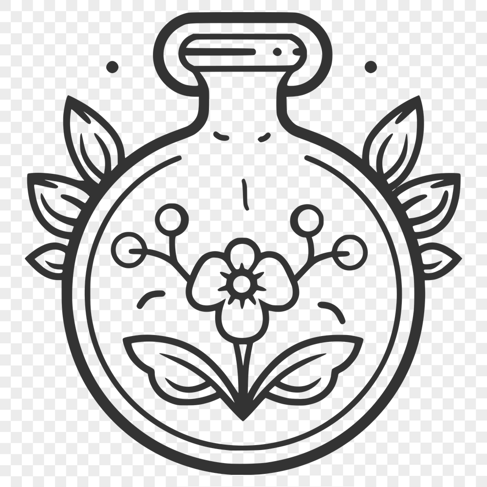 Beautiful Potion Bottle Template