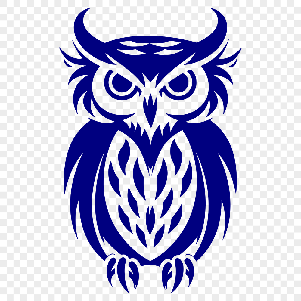 Unique Perched Owl Vector Illustration