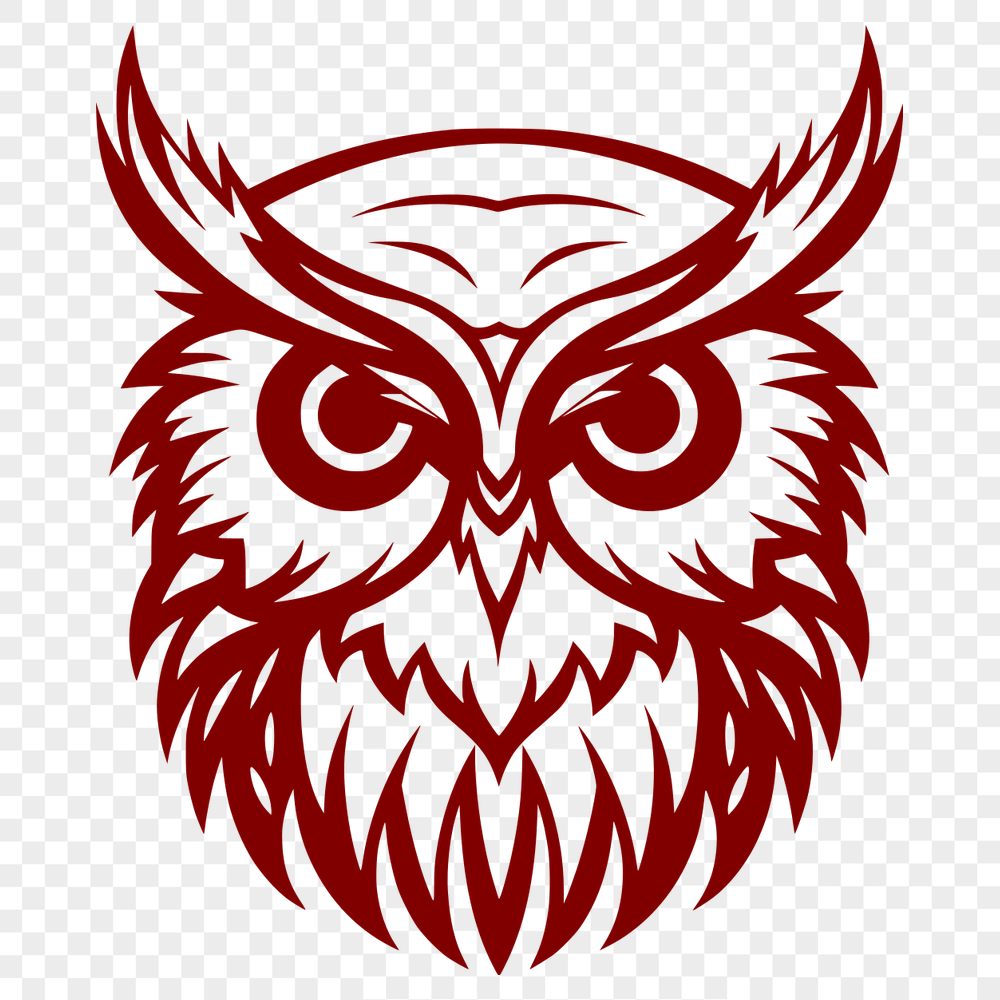 Artistic Owl Decal