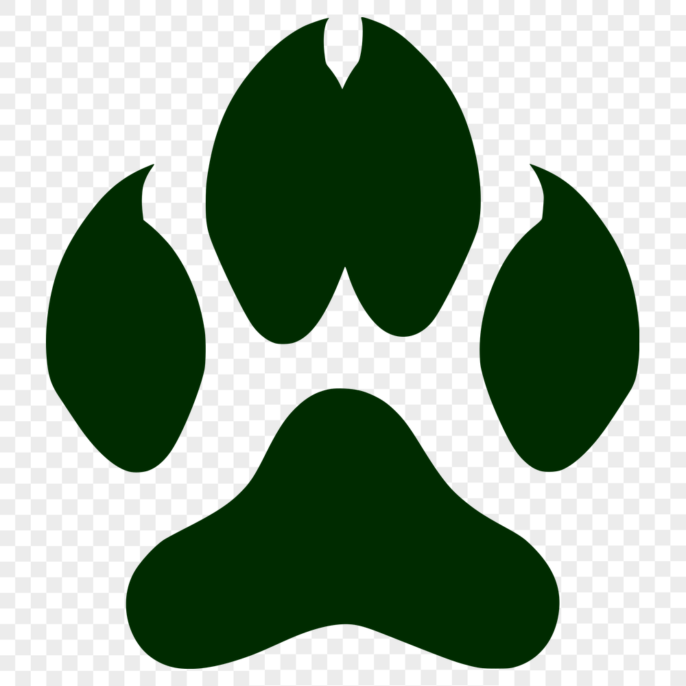 Animal Paw Template In SVG File Format For Free Download