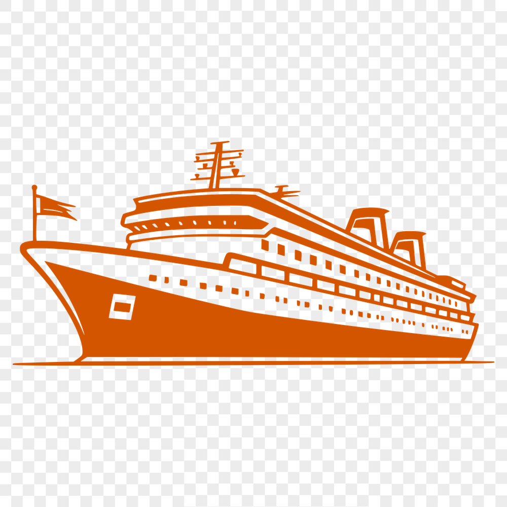 Free Unique Cruise Ship Drawing