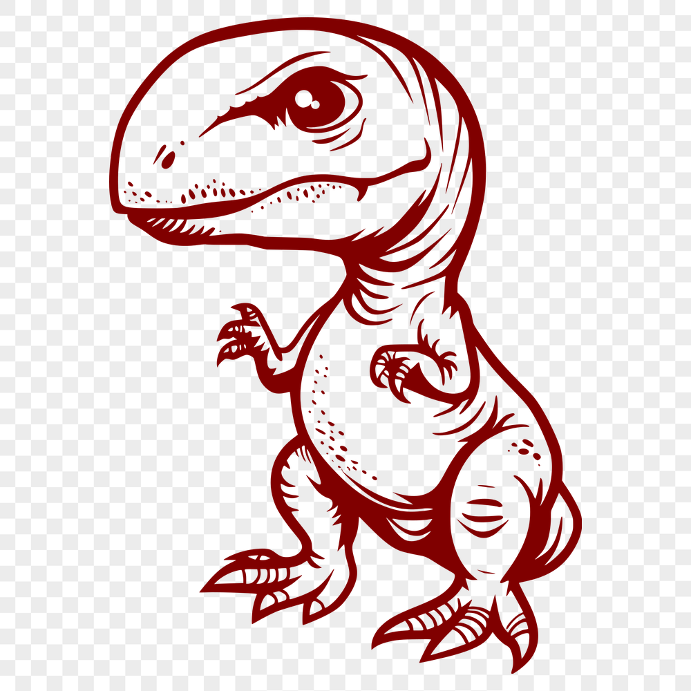 Beautiful Dinosaur - Vinyl PNG