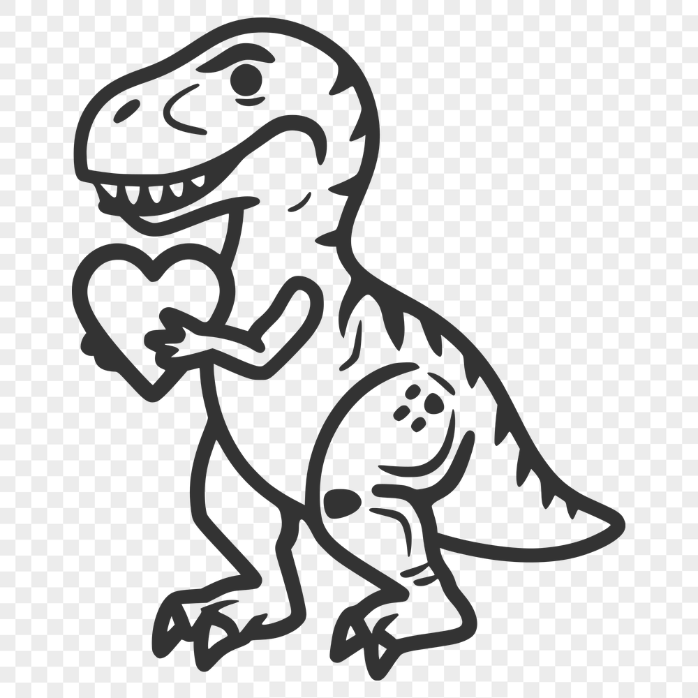 Free Artistic T Rex Drawing