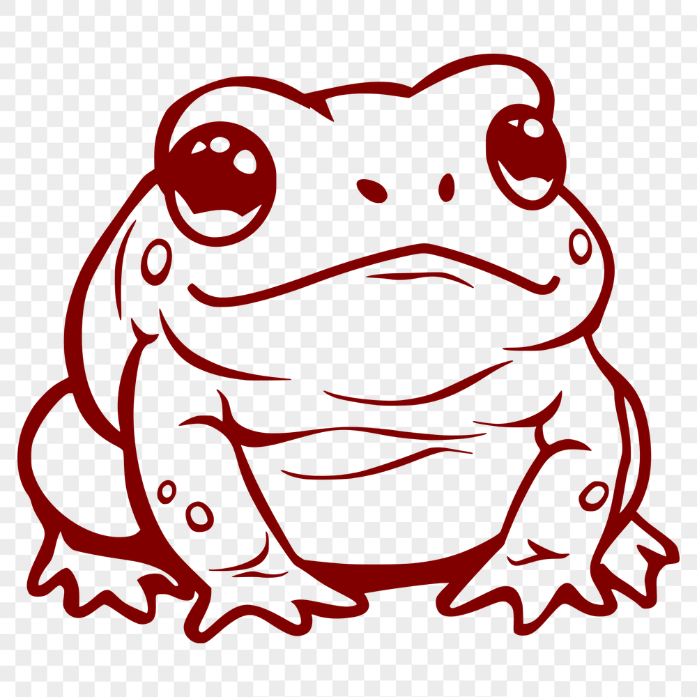 Free Unique Toad Vector Craft File