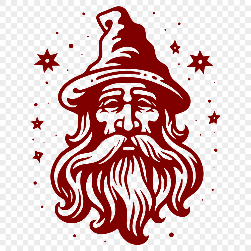 Free Unique Wizard Vector Illustration