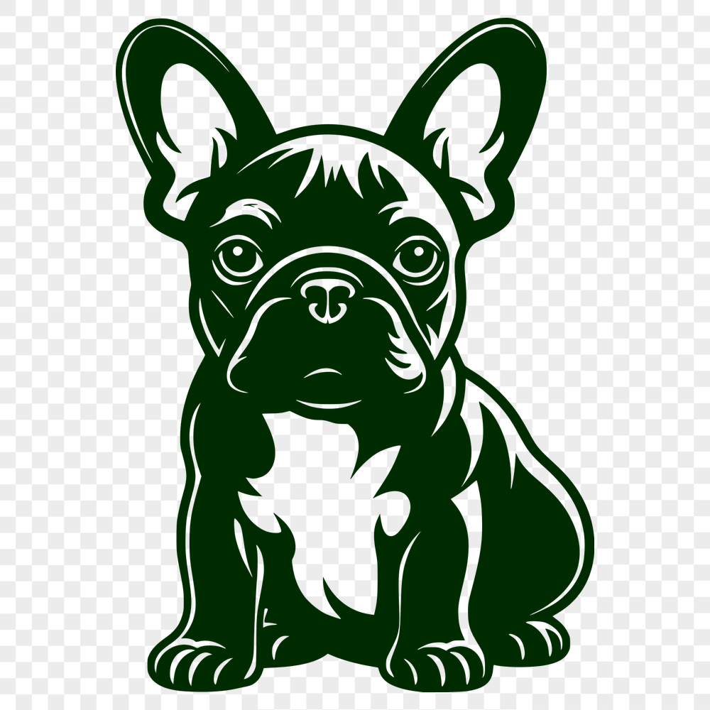 Beautiful French Bulldog SVG, PNG, PDF And DXF Files