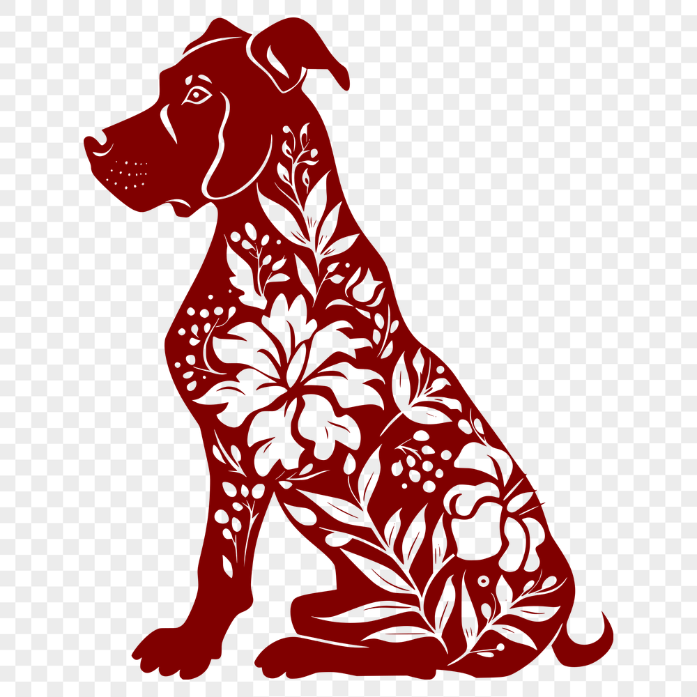 Beautiful Great Dane Vector Illustration