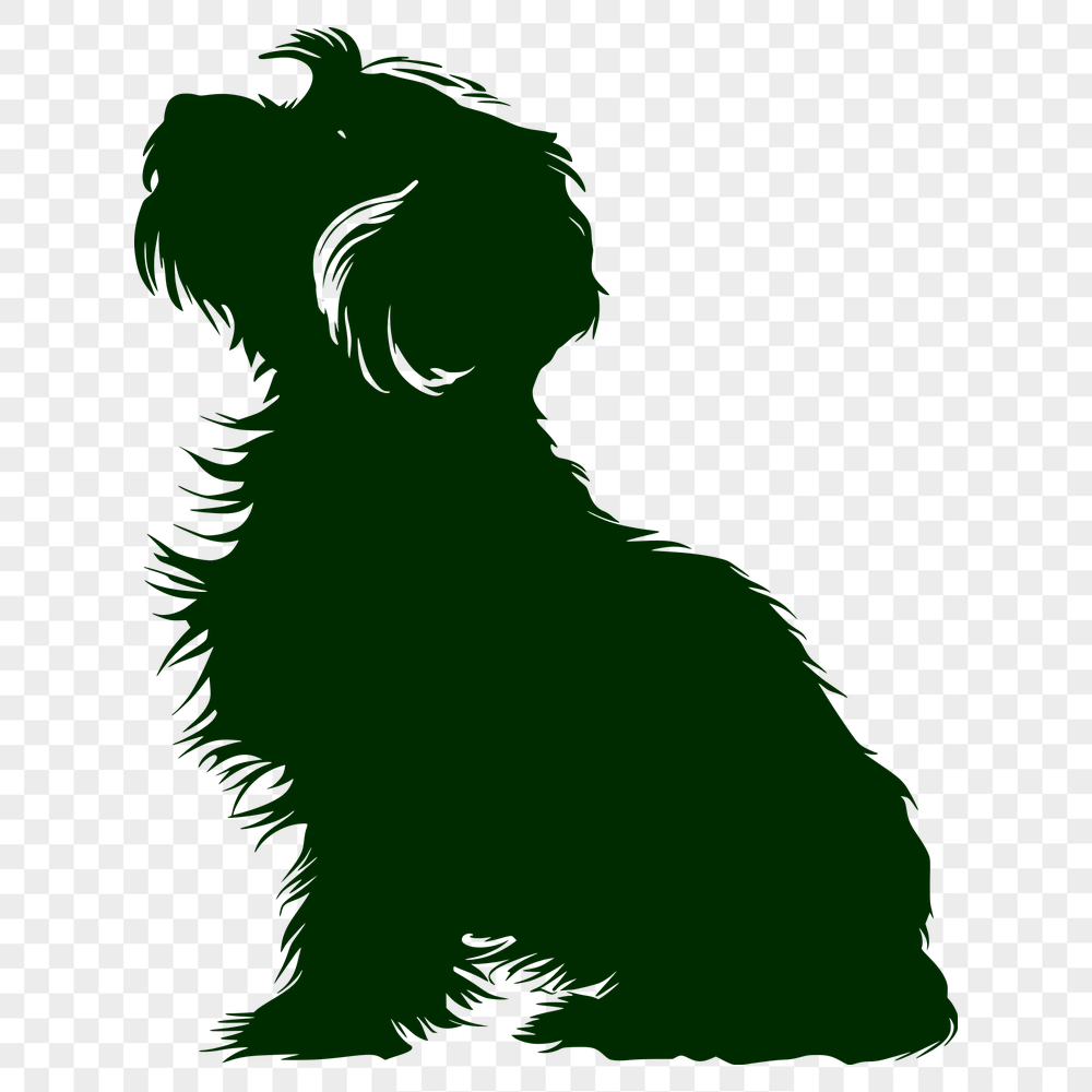 Free Sitting Dog Vector Image