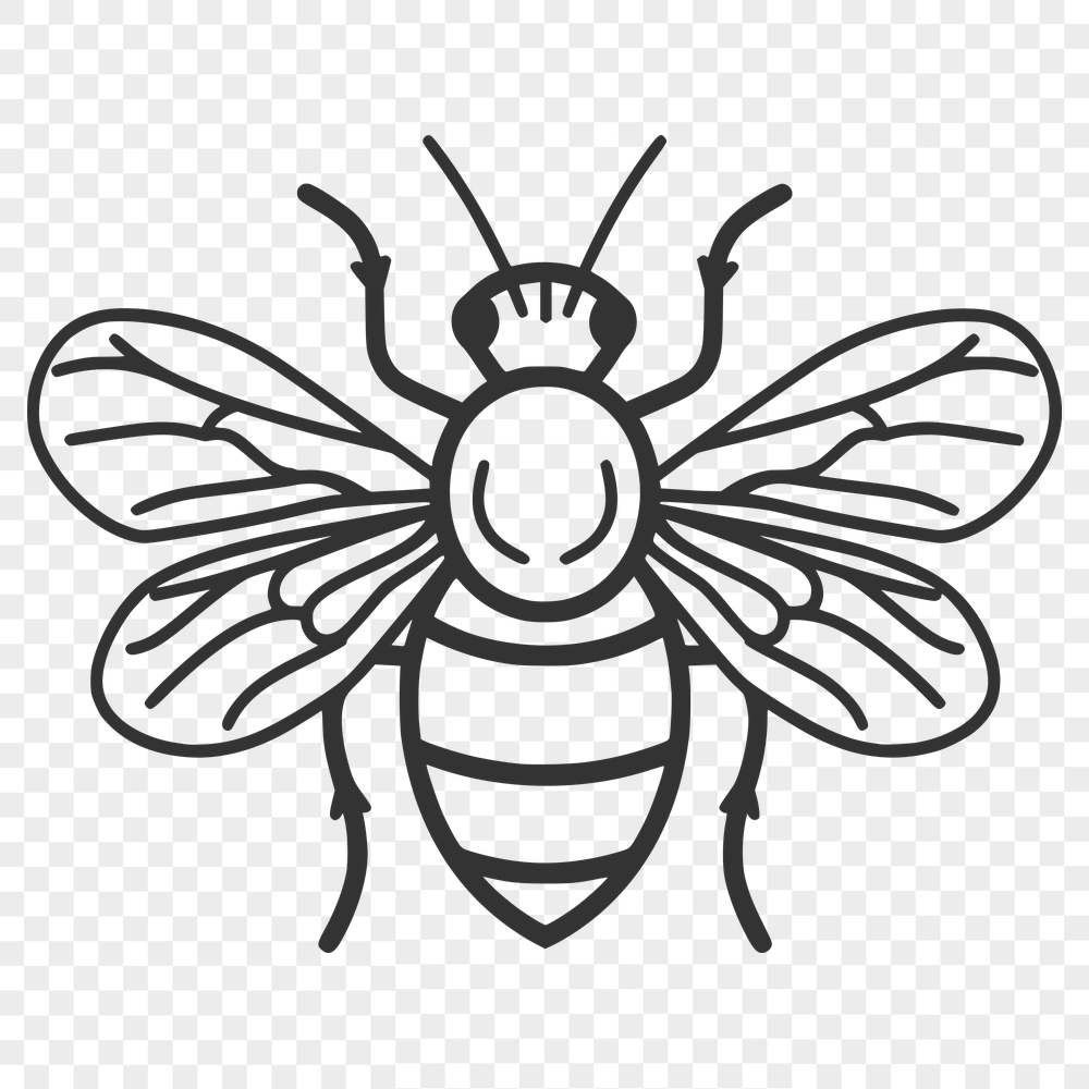 Free Unique Bee Illustration