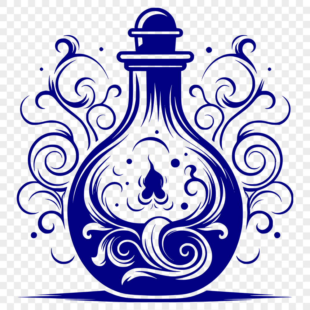 Unique Potion Bottle Clipart