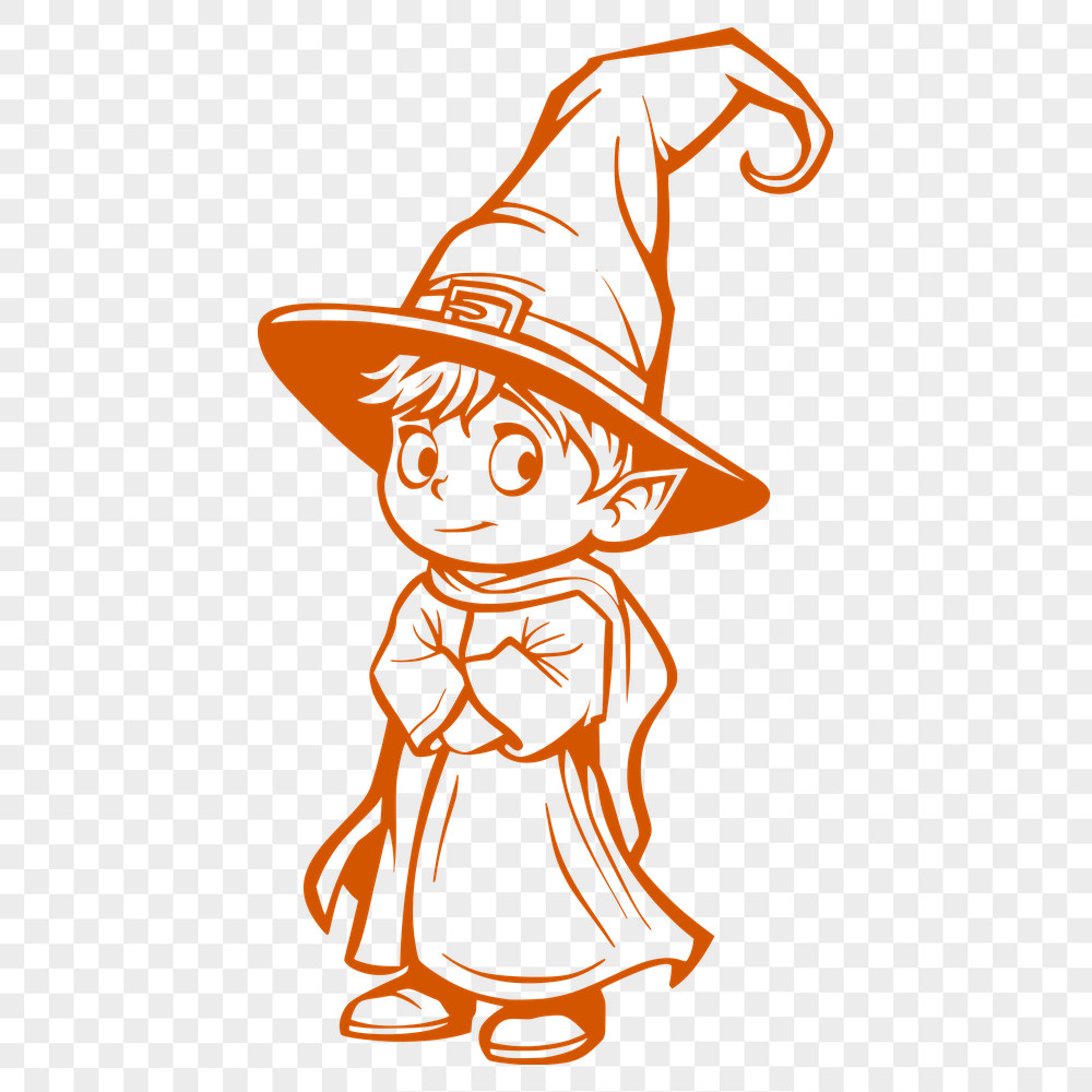 Free Wizard SVG, PNG, PDF And DXF Files