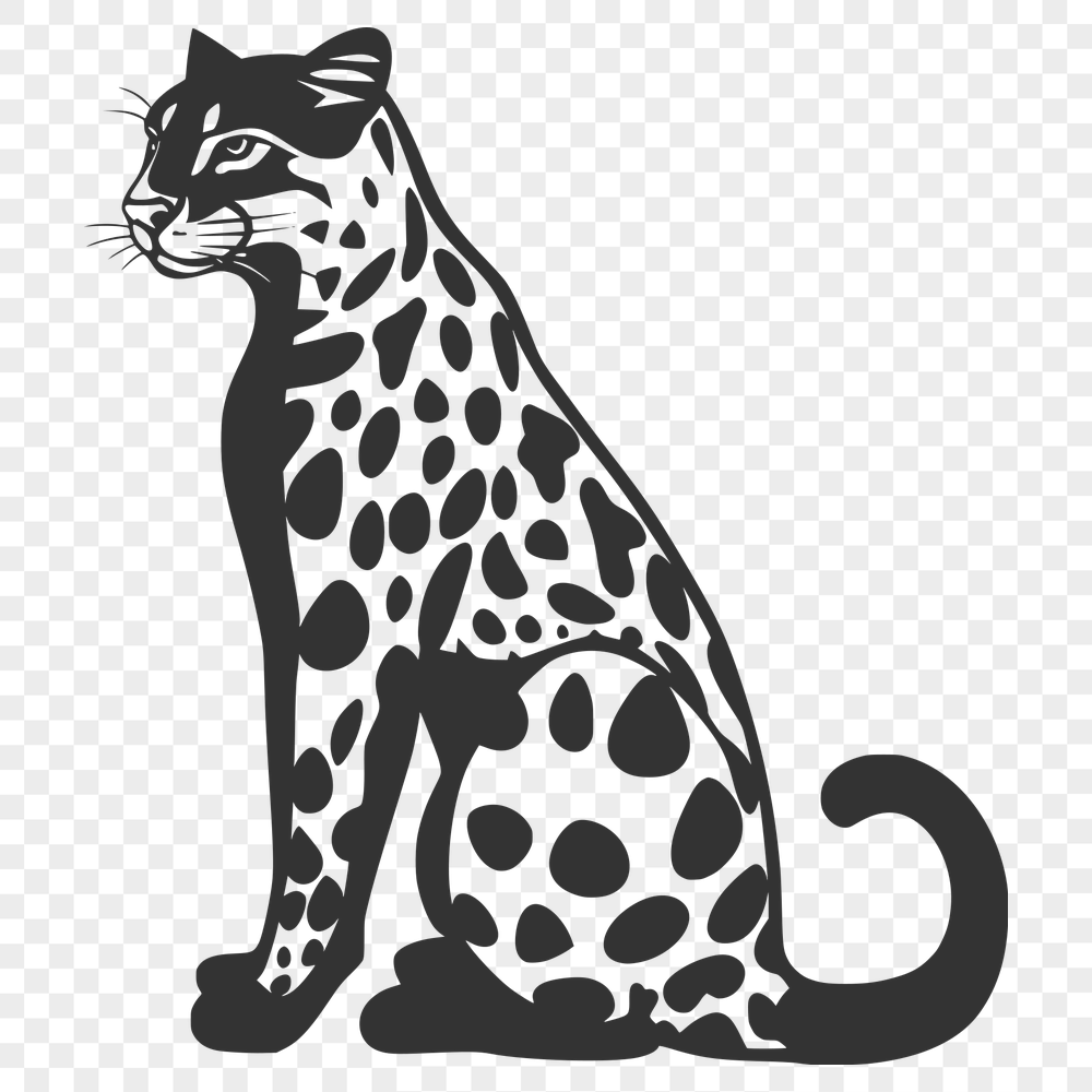 Beautiful Big Cat Clipart