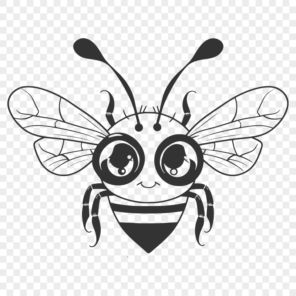 Free Bee Vector Craft File