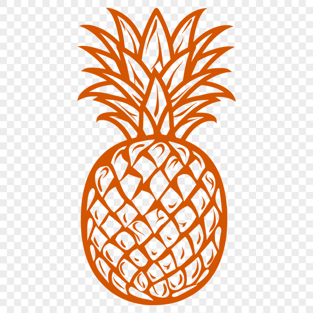 Creative Pineapple - For Craft Project