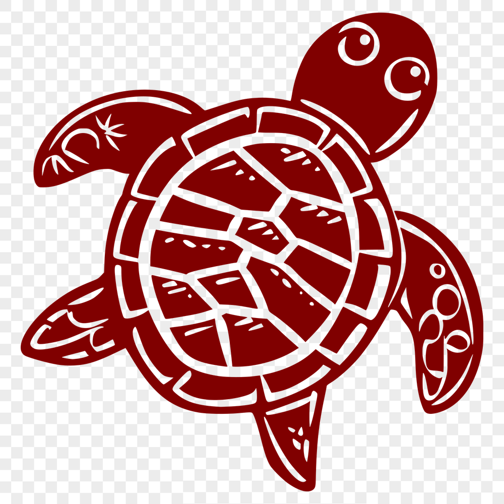 Artistic Sea Turtle Clipart