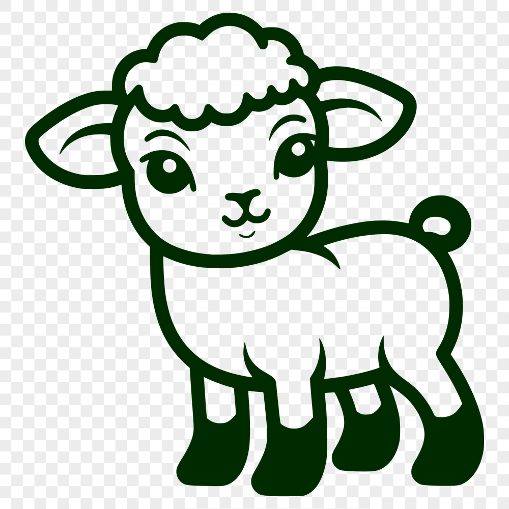 Beautiful Sheep SVG