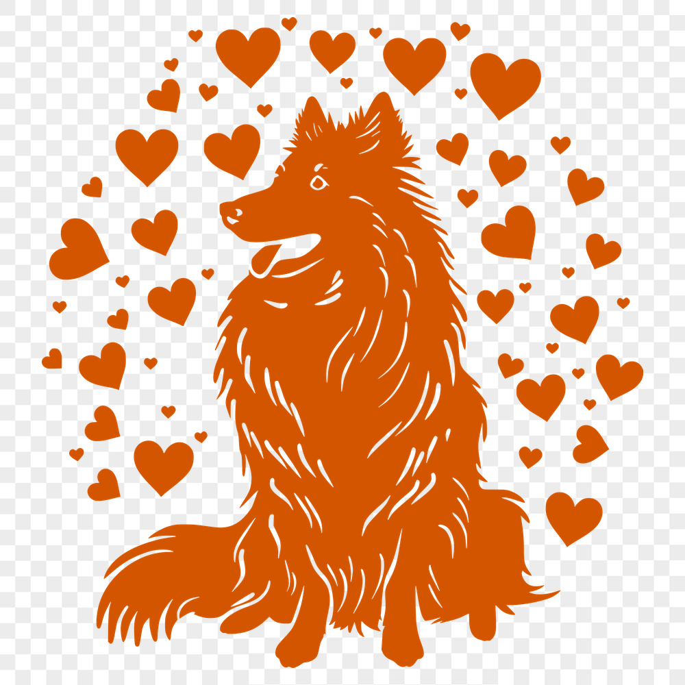 Free Beautiful Shetland Sheepdog Illustration