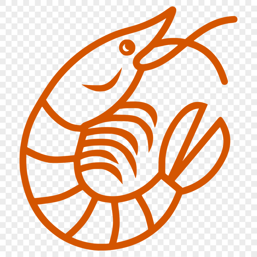 Free Unique Prawn Illustration