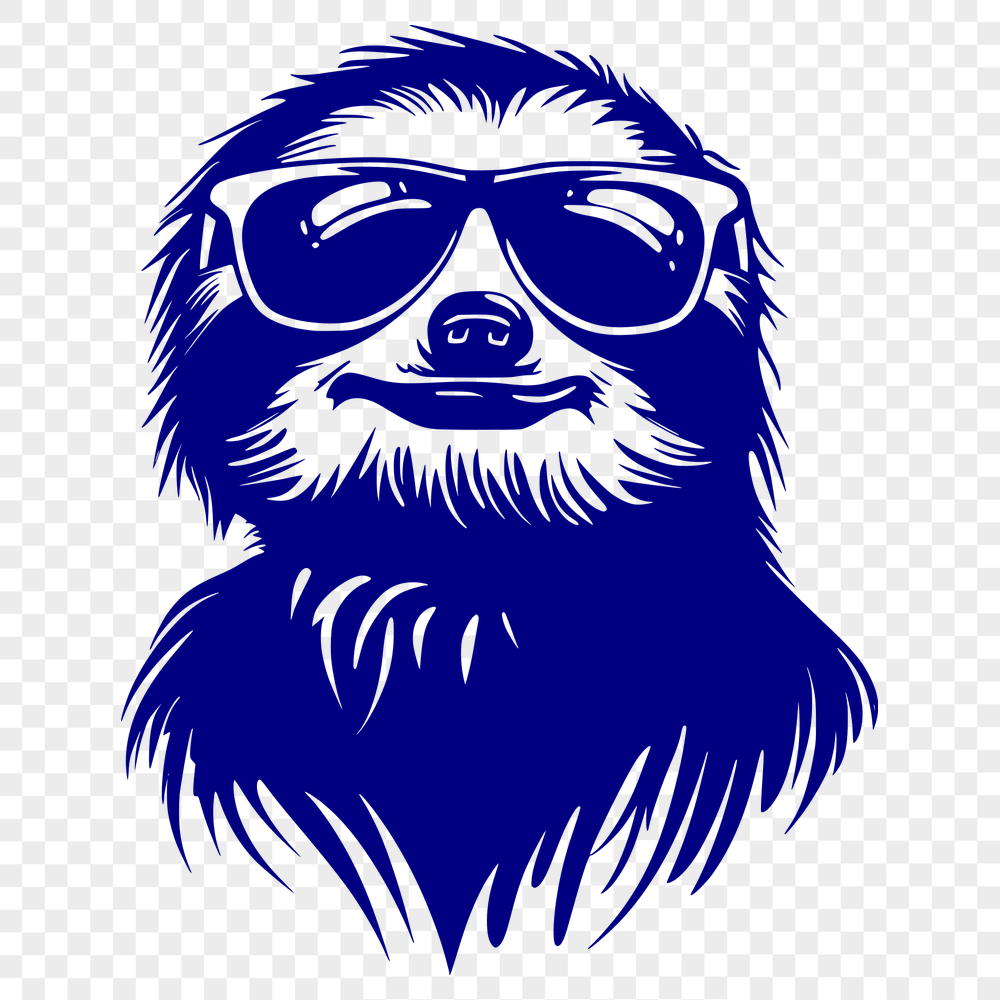 Free Sloth Wearing Sunglasses